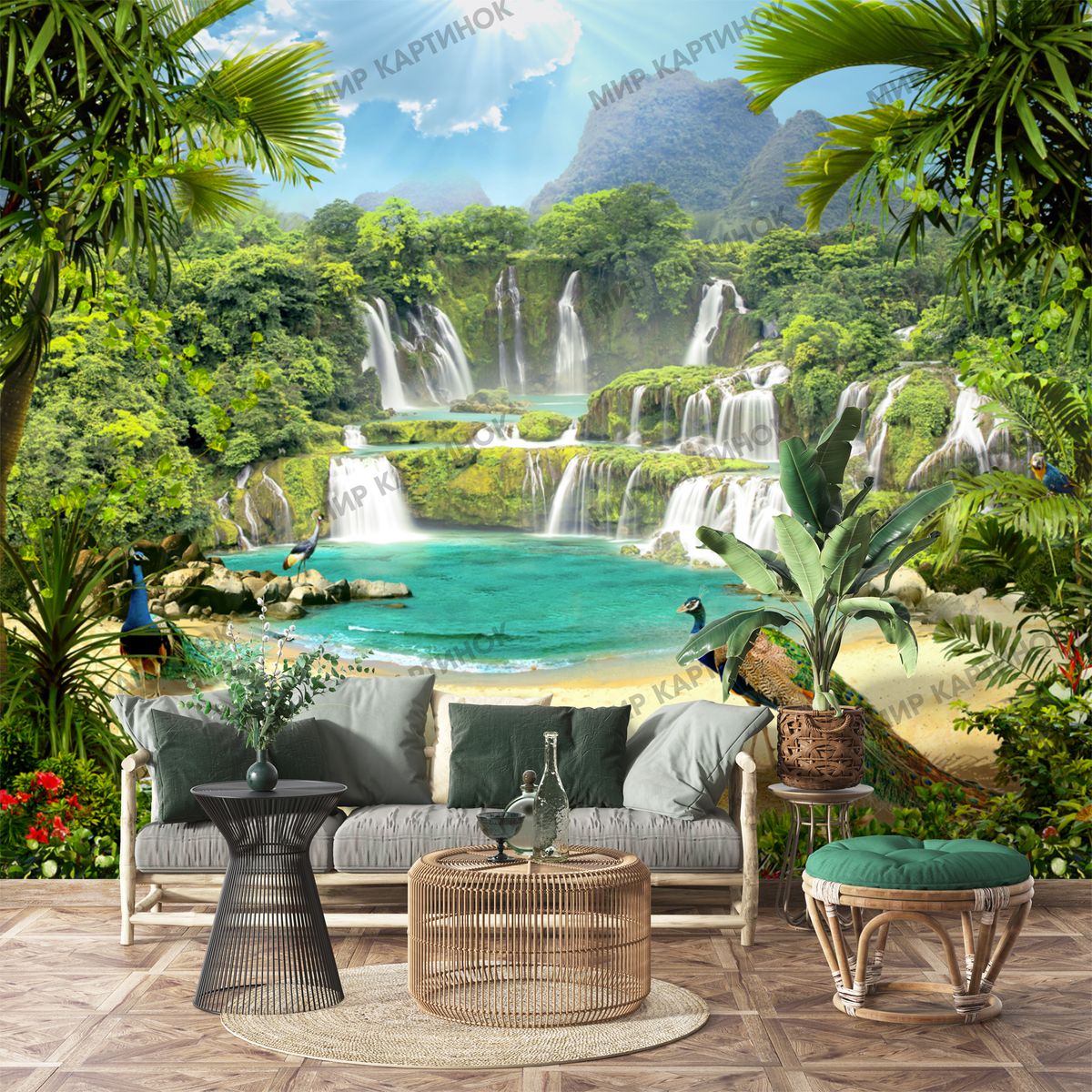 fresco-mural-warm-tone-110-wallpaper-malaysia Mural - Frescoes Wallpaper